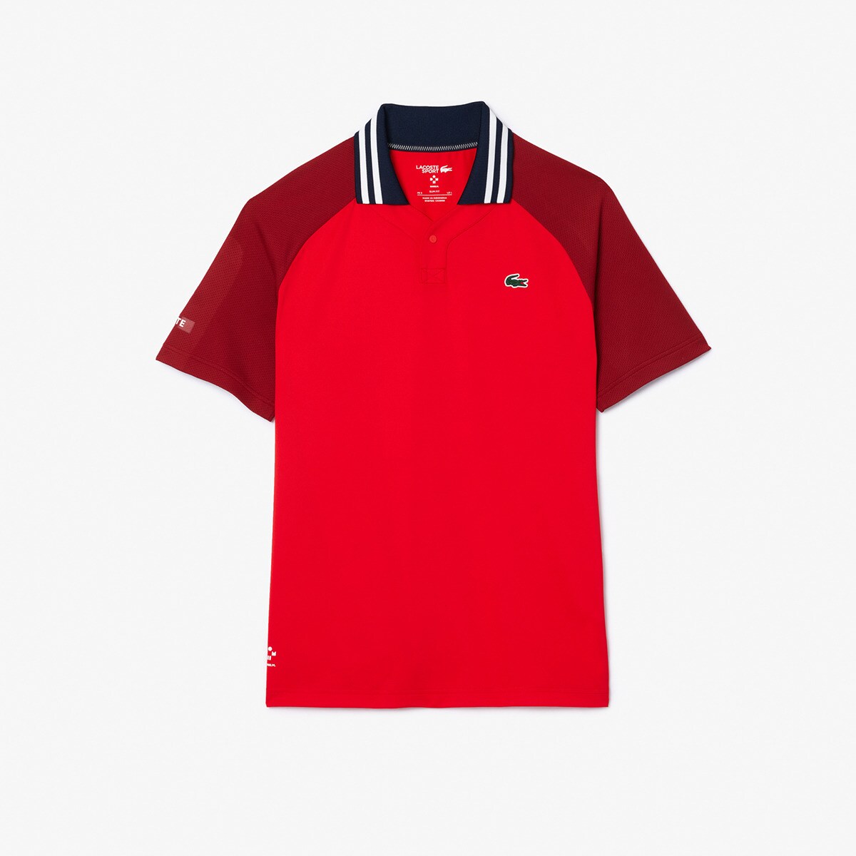 Polo de Homem Ultra Dry Lacoste x Daniil Medvedev Vermelho-2