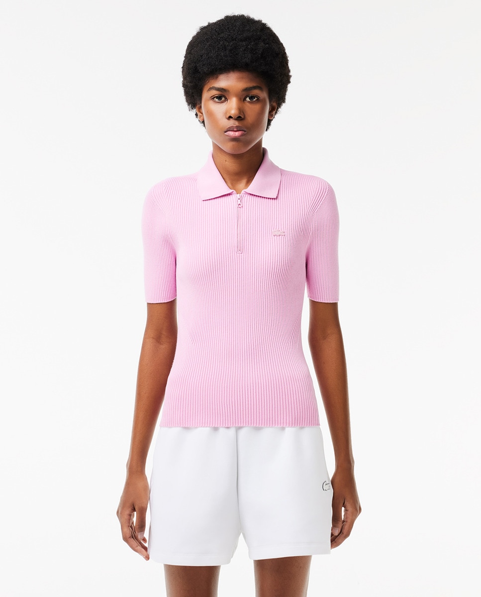 lacoste polo rosa