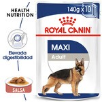 comida húmeda para perros adultos maxi en salsa sobre 140 g