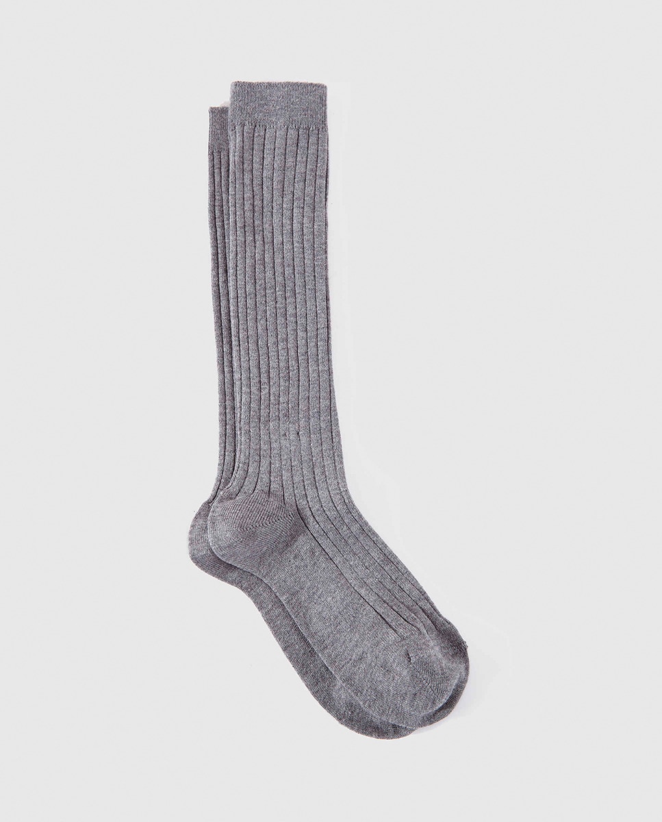Calcetines en azul marino - Condor - Gris claro Gris claro-1