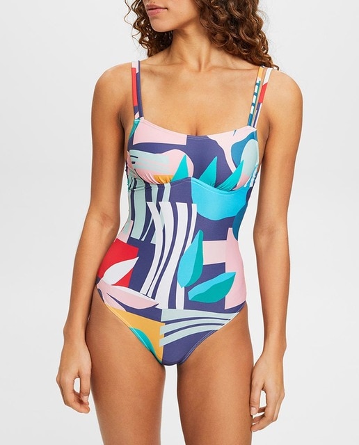 Imagen 0 de Bañador de mujer con aro flexible y tirantes spaguetti