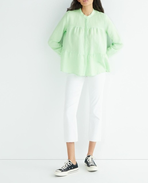 Imagen 0 de Blusa de mujer cuello mao paneles