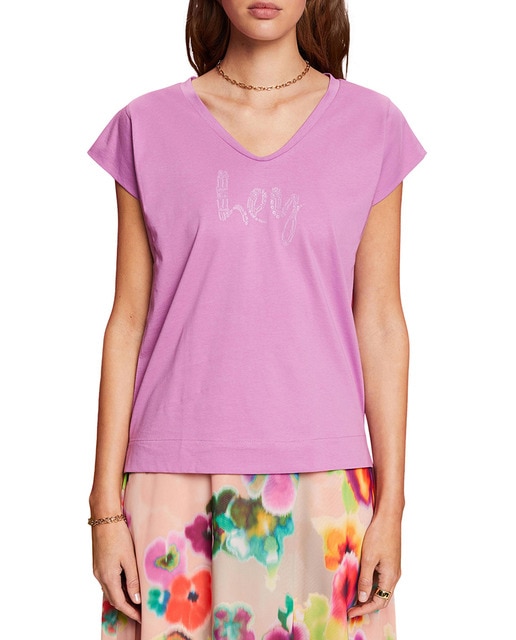 Imagen 0 de Camiseta de mujer regular fit wording