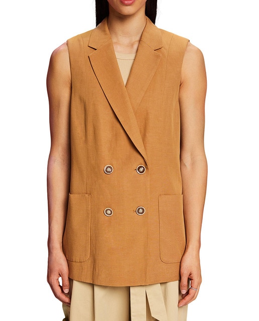 Imagen 0 de Chaleco cruzado de mujer regular fit Tencel