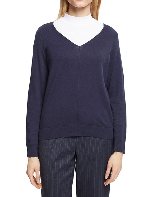 Imagen 0 de Jersey de mujer básico cuello pico