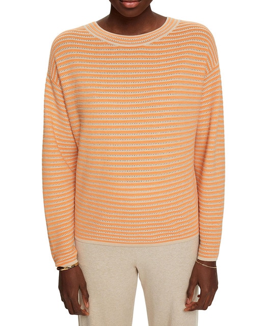 Imagen 0 de Jersey de mujer rayas con algodón BCI