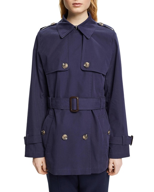 Imagen 0 de Gabardina de mujer clásica con cinturón