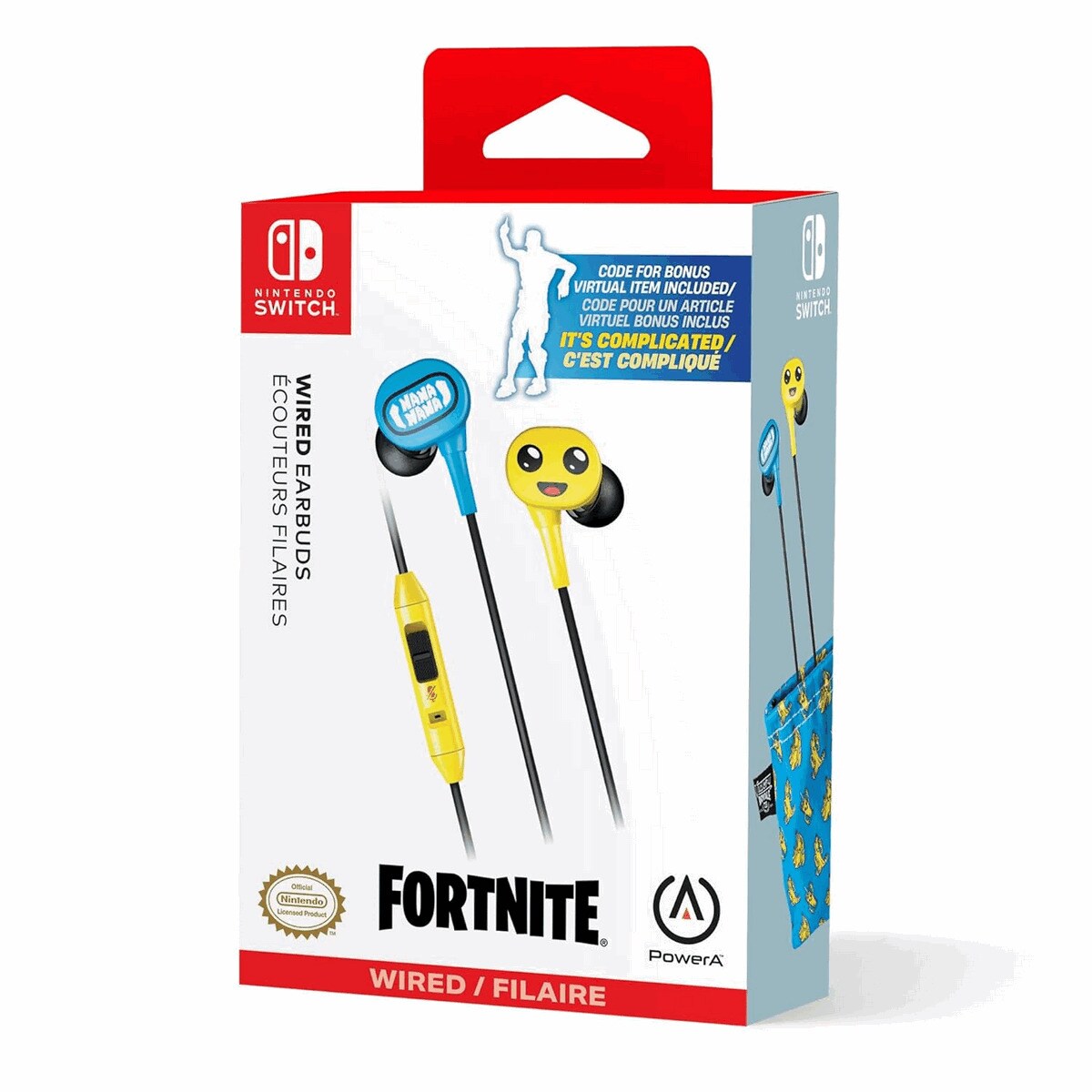 Auscultadores com fios PowerA para Nintendo Switch - Fortnite Peely 12