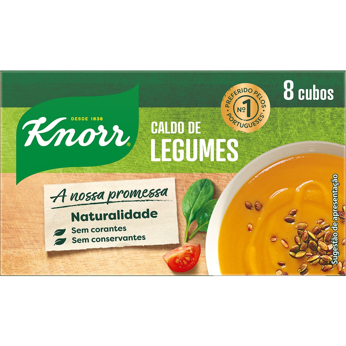 Caldo de Legumes 8 Cubos embalagem 80 g