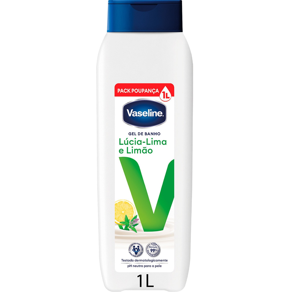 Gel de Banho Lúcia-Lima Limão embalagem 1 L