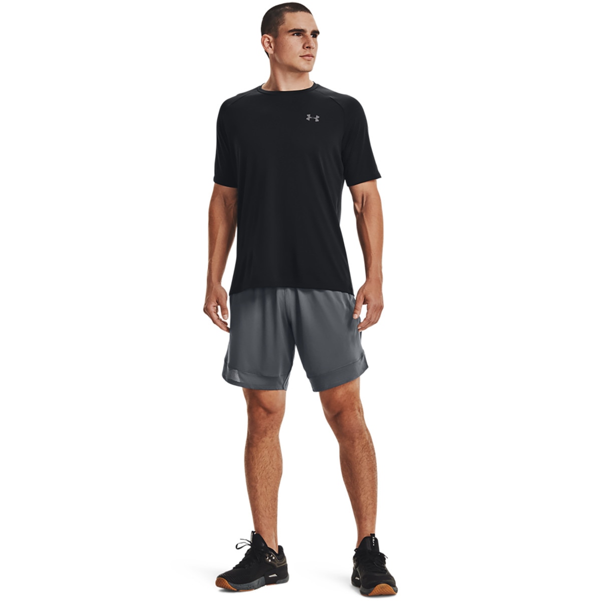 T-shirt de homem Tech 2.0 SS Under Armour Preto-5
