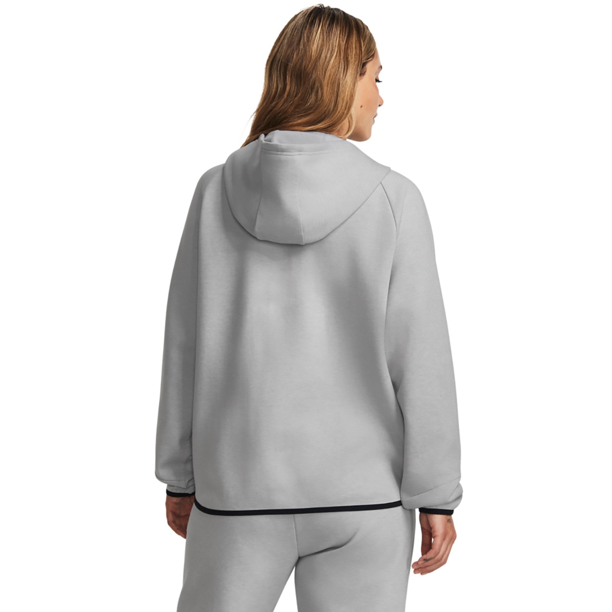 Sweatshirt de Mulher Unstoppable Flece FZ Cinzento-2