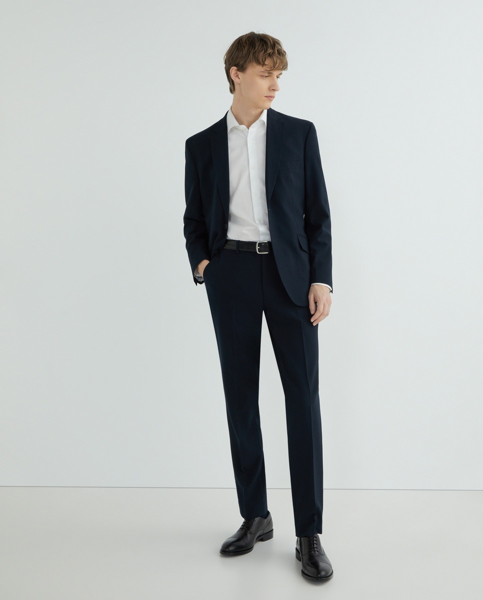 Imagen 0 de Pantalón de traje básico de hombre sin pinza Classic Fit