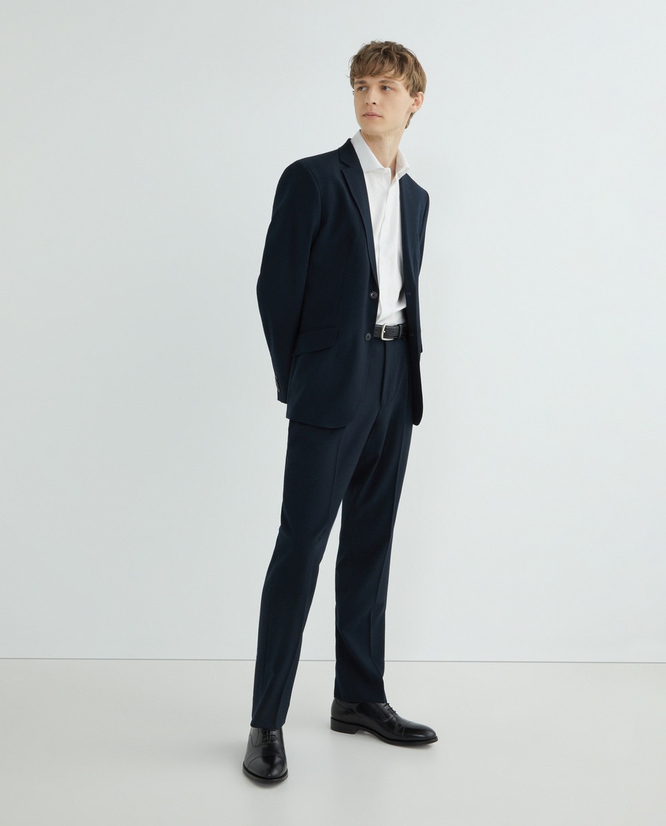 Imagen 0 de Pantalón de traje básico de hombre con pinza Classic Fit