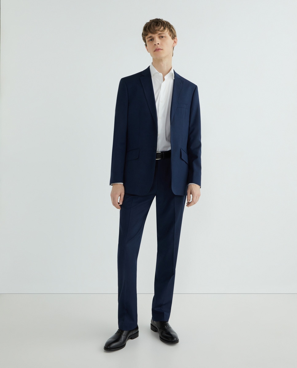 Imagen 0 de Pantalón de traje ojo de perdiz con pinza de hombre Classic Fit