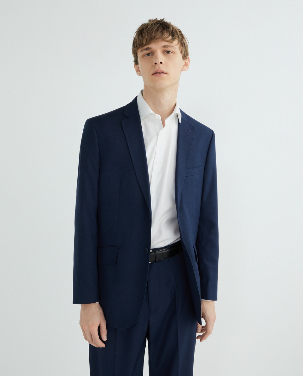 Imagen 0 de Chaqueta de traje ojo de perdiz de hombre Classic Fit