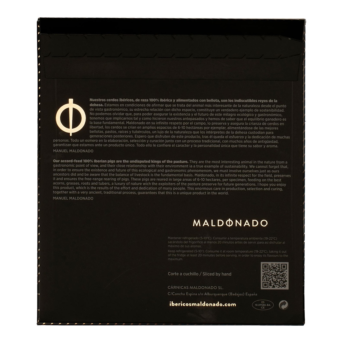 Jamón de bellota 100% ibérico cortado a mano Maldonado 2