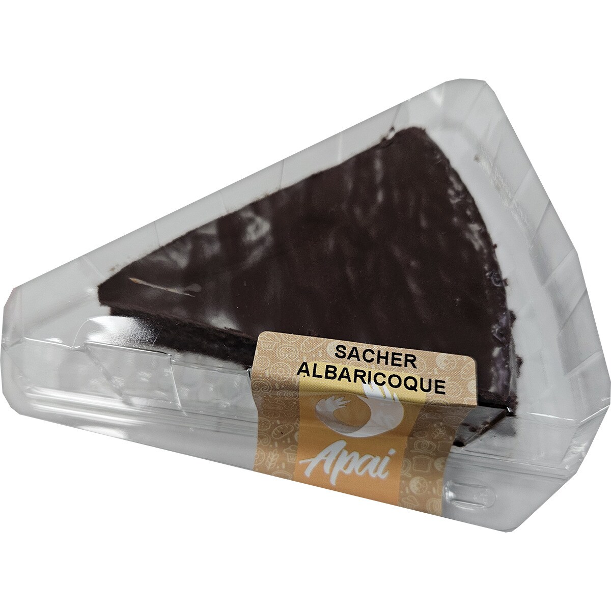 postre de tarta sacher de albaricoque pieza 100 g