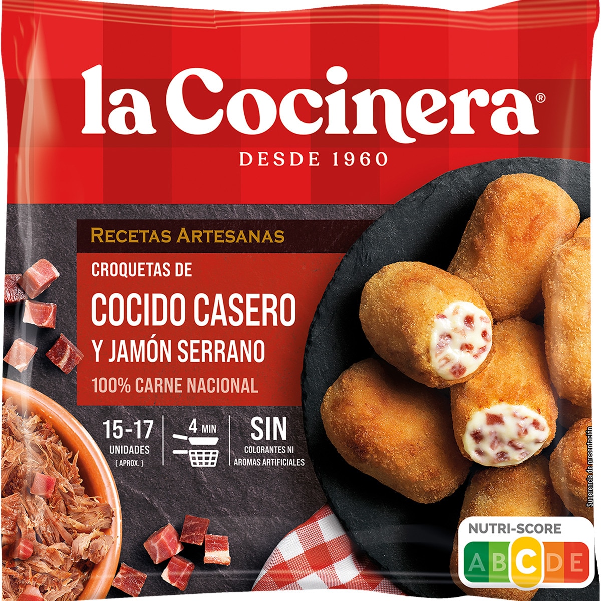 croquetas de cocido casero con jamón serrano bolsa 500 g