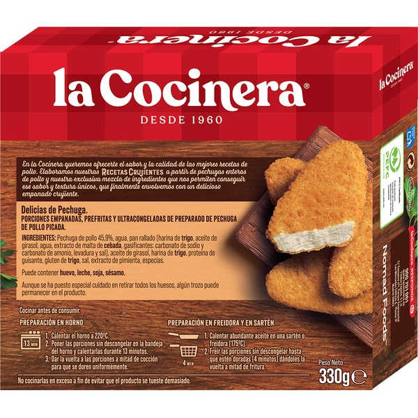 Recetas Crujientes Köstlichkeiten aus der Brust 4 Stück Karton 330 g