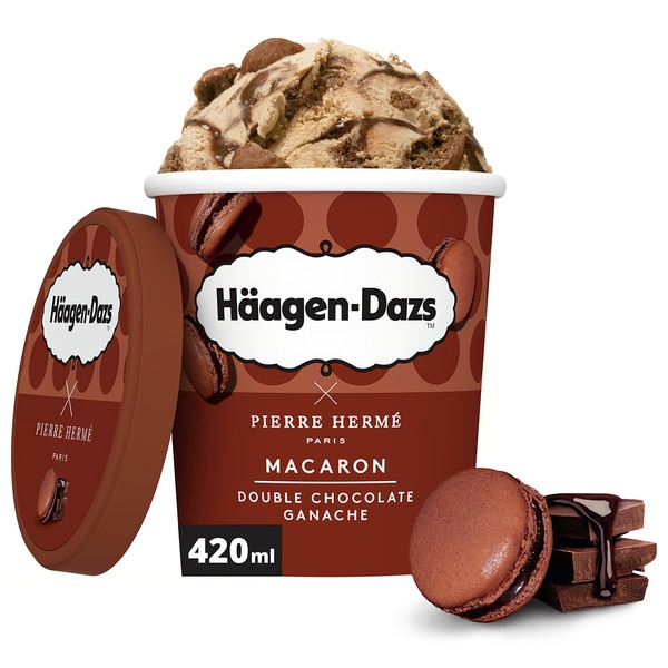 Macaron helado de chocolate tarrina 420 ml