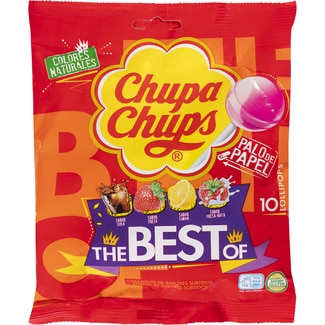 The Best of caramelos con palo surtidos sin gluten bolsa 10 unidades - Chupa Chups