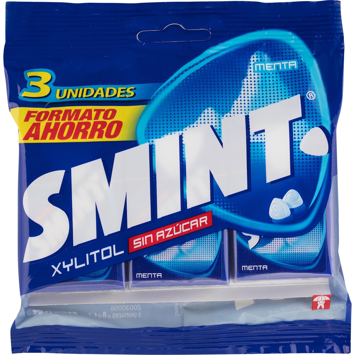 caramelos duros sin gluten y sin azúcar sabor menta formato ahorro pack 3 unidades envase 24 g