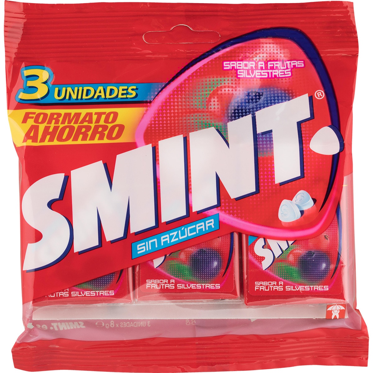 caramelos duros sin gluten y sin azúcar sabor frutas silvestres formato ahorro pack 3 unidades 24 g