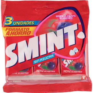 caramelos duros sin gluten y sin azúcar sabor frutas silvestres formato ahorro pack 3 unidades 24 g - Smint