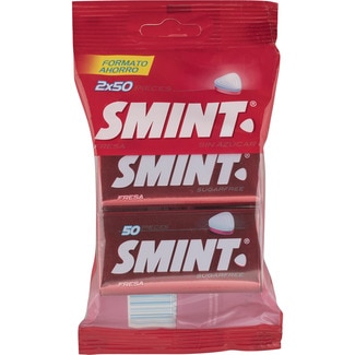 caramelo duros sin gluten y sin azúcar sabor fresa pack 2 unidades 35 g - Smint