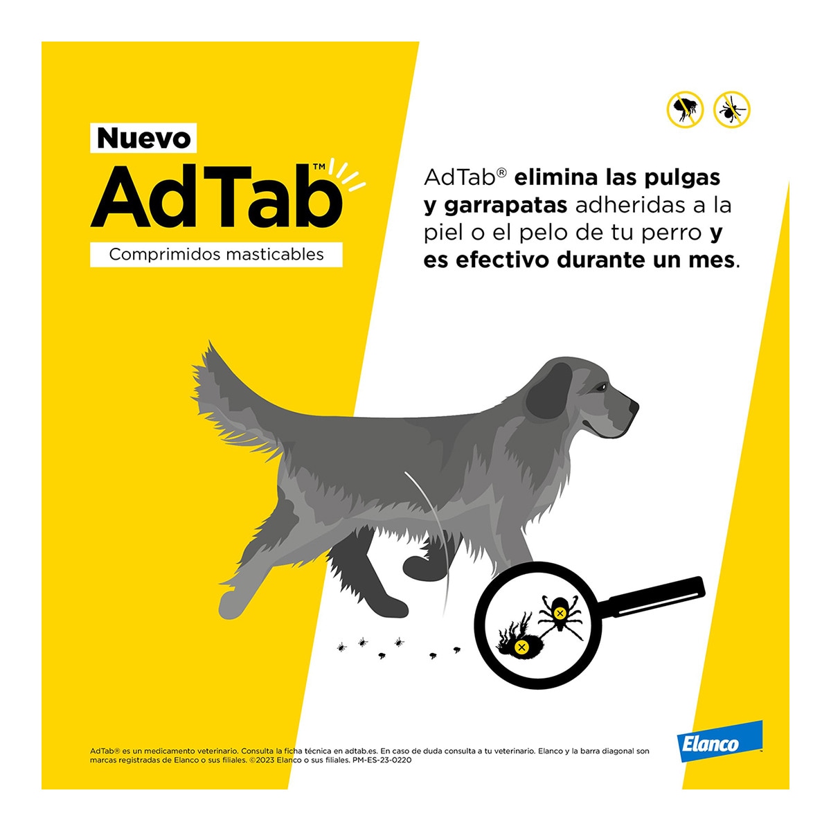 Comprimidos masticables desparasitantes AdTab Elanco para perros de >2,5 a 5,5 kg 1 ud 8