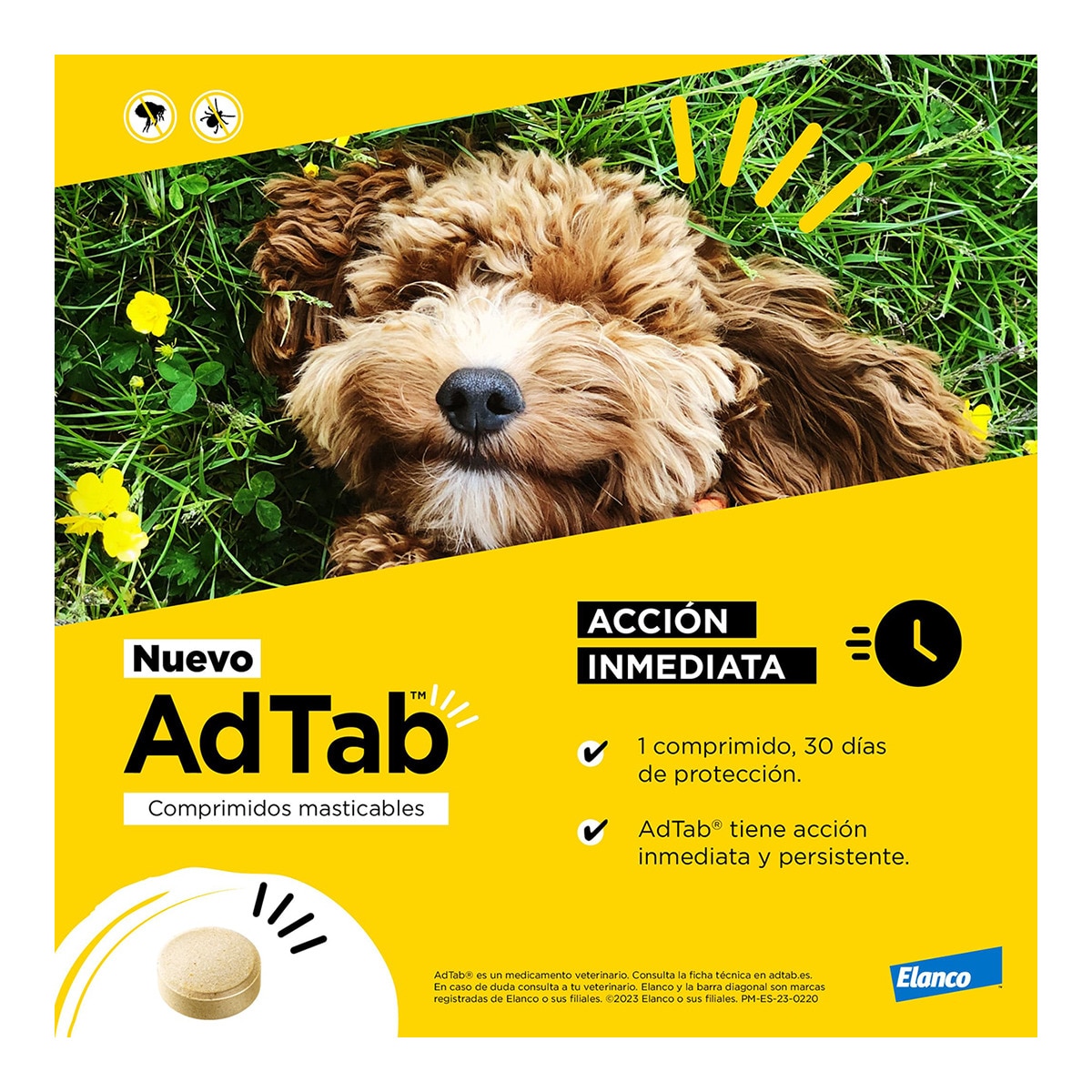 Comprimidos masticables desparasitantes AdTab Elanco para perros de >2,5 a 5,5 kg 1 ud 5