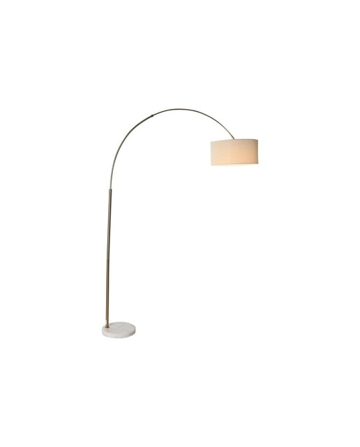 Imagen 0 de Lámpara pie lino mármol 126x40x193 dorado