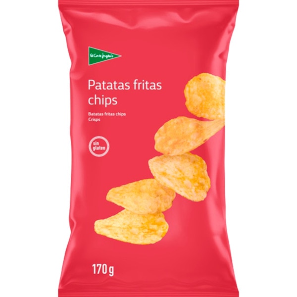 Batatas Fritas Lisas sem Glúten embalagem 170 g