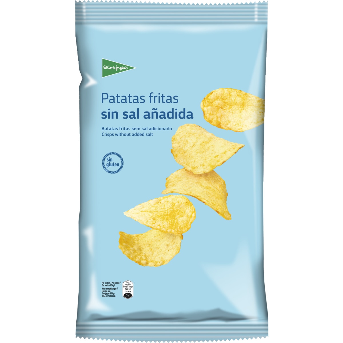 Batatas Fritas sem Sal Adicionado sem Glúten 160 g