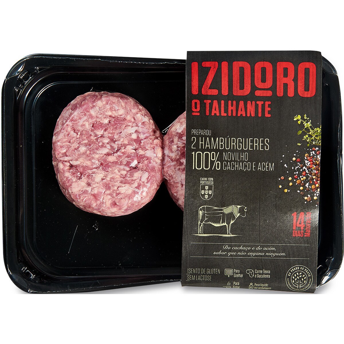 Hambúrguer 100% Novilho Cachaço e Acém embalagem 340 g