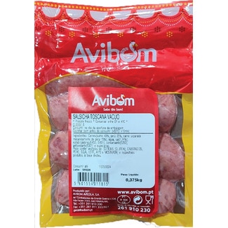 Salsicha Toscana embalagem 375 g - Avibom