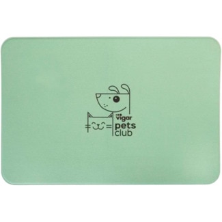Tapete para Comedouro Verde 60X40cm embalagem 1 unidade - Vigar