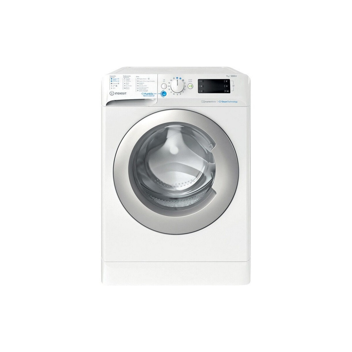 Máquina de Lavar Roupa Indesit BWE 71295X WSV SPT Craga Frontal de 7 Kg e de 1200 rpm - Branco Branco-1