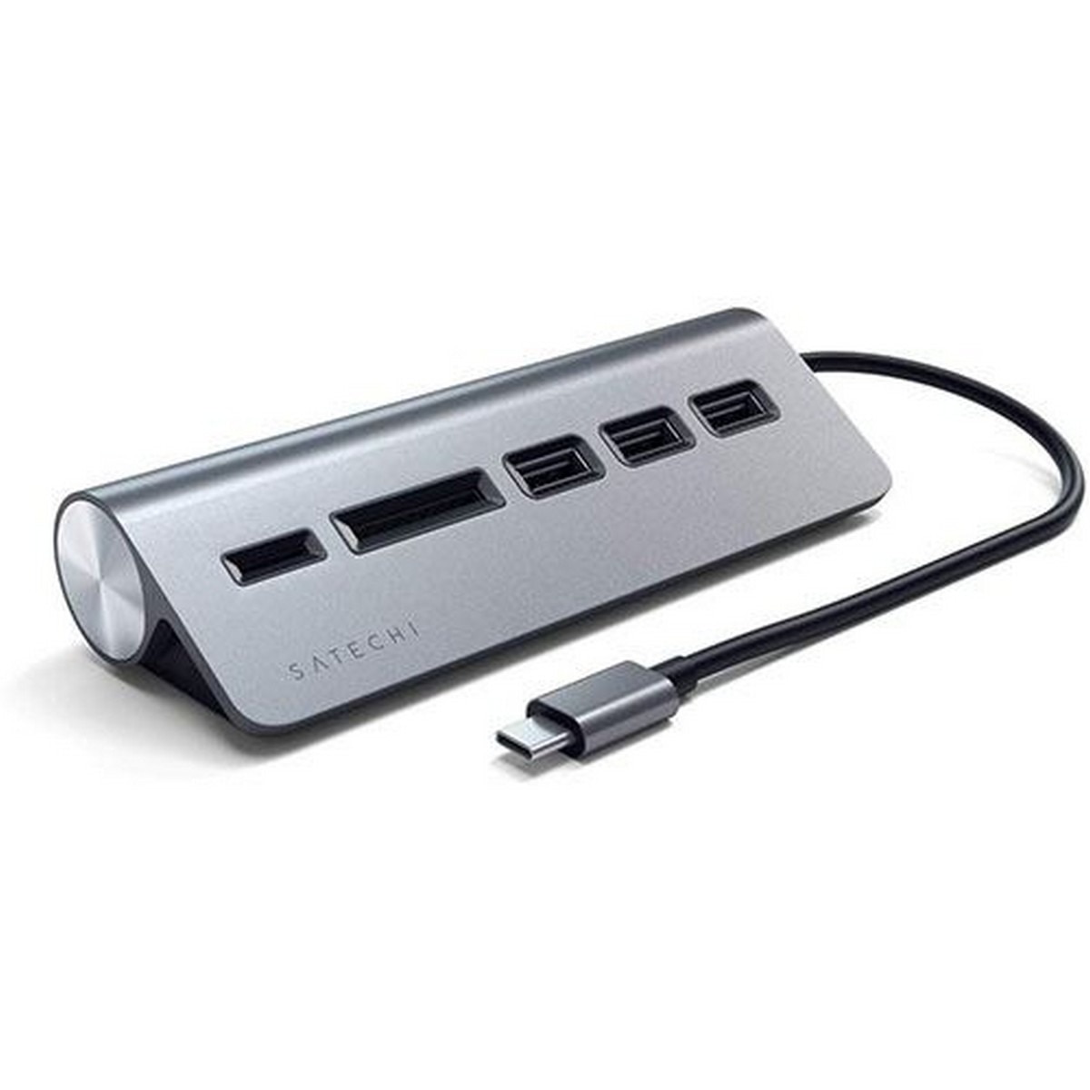 Imagem 0 de Adaptador HUB Satechi USB-C, Leitor de Cartões - Space Grey