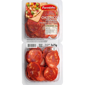 Chouriço Rodelas 2X75g embalagem 150 g - Porminho