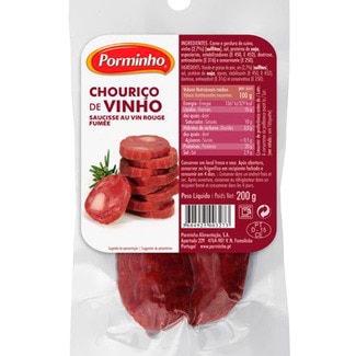 Chouriço de Vinho embalagem 200 g - Porminho