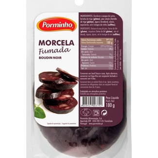 Morcela Fumada embalagem 180 g - Porminho