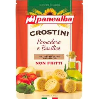 Crostini Tomate e Mangerição embalagem 100 g - Panealba