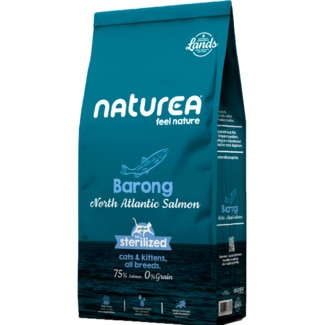 Ração para Gato Sterilized Lands Barong North Atlantic Salmon embalagem 1,6 kg - Naturea
