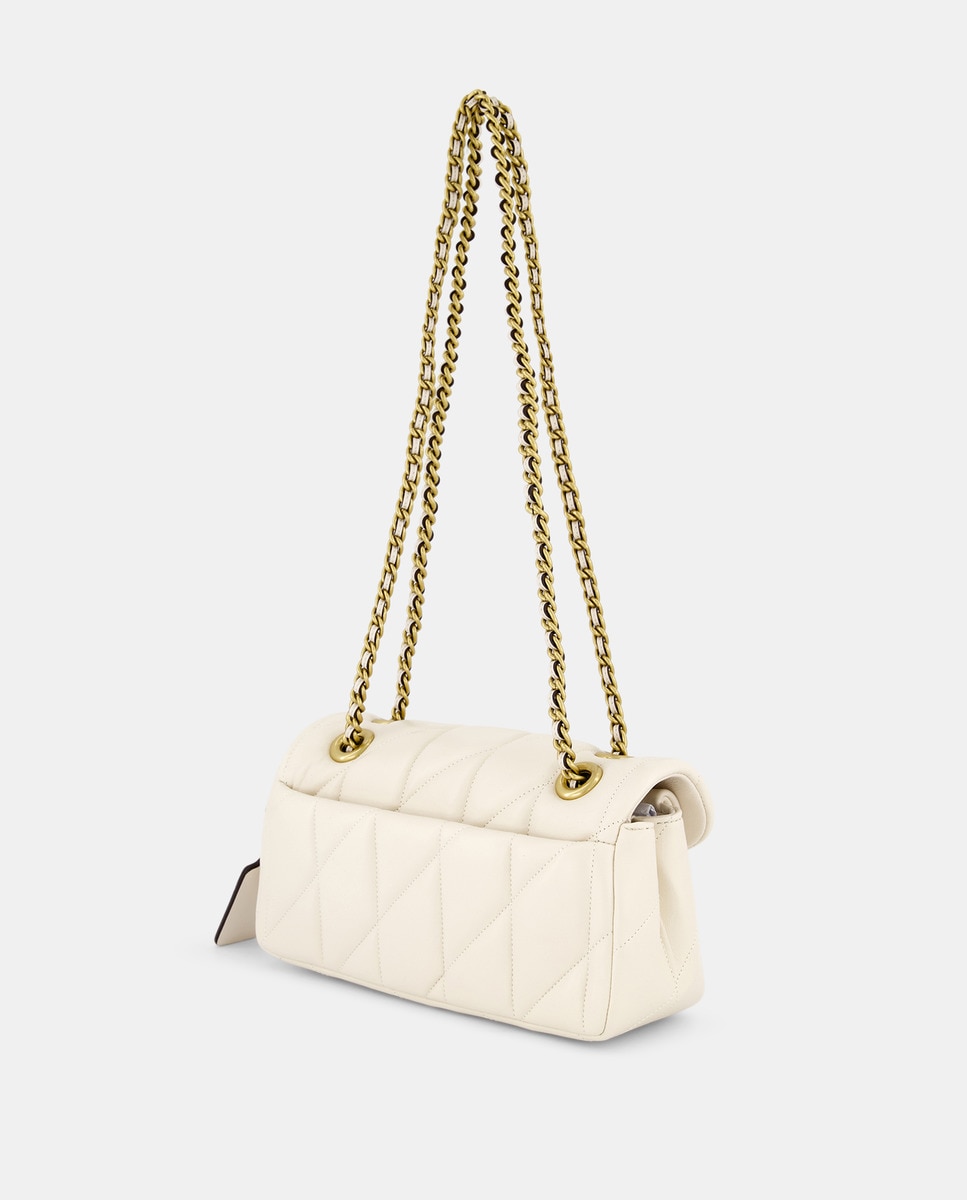 Mala a Tiracolo Tabby 20 em Pele Acolchoada Branco-2