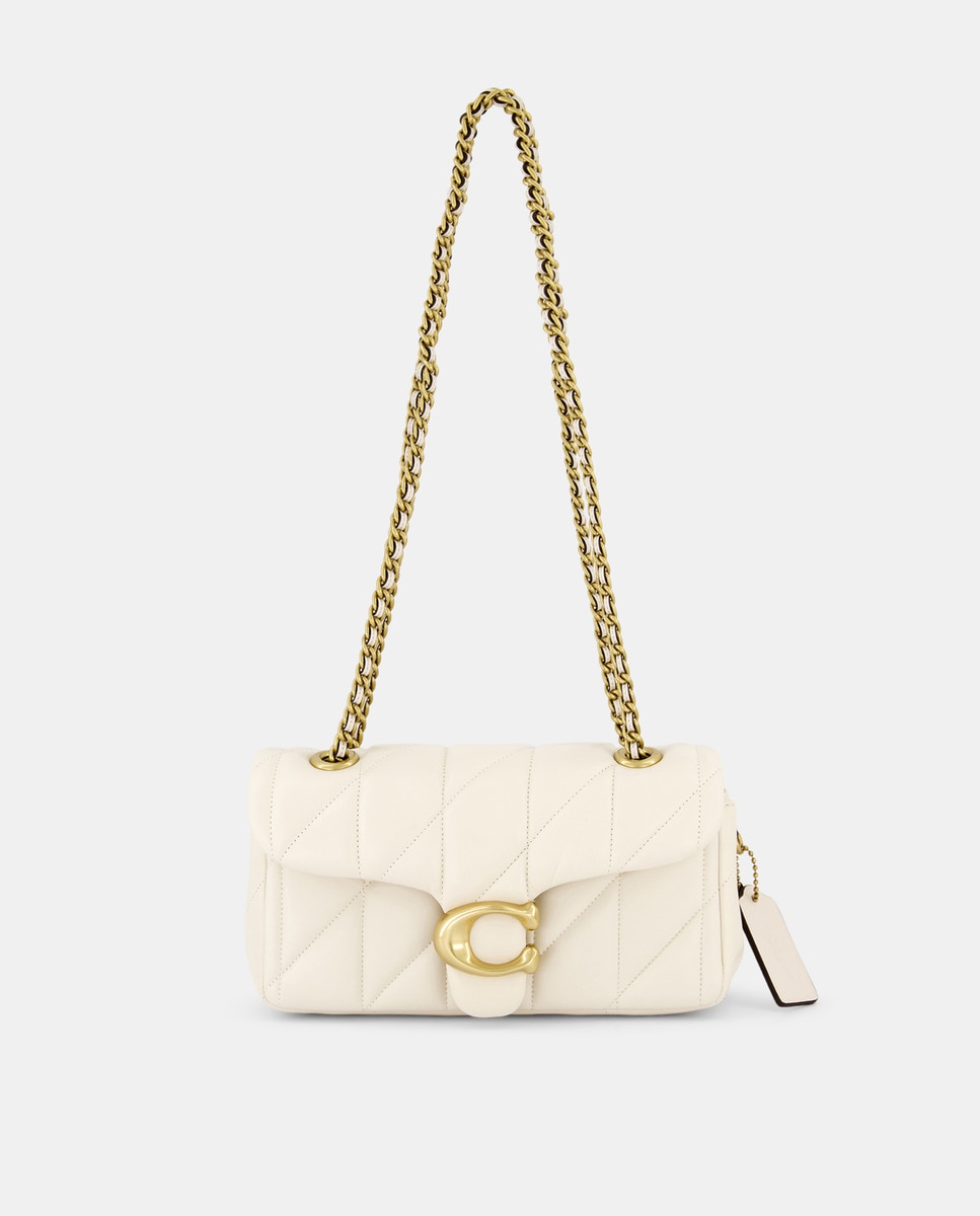 Mala a Tiracolo Tabby 20 em Pele Acolchoada Branco-1