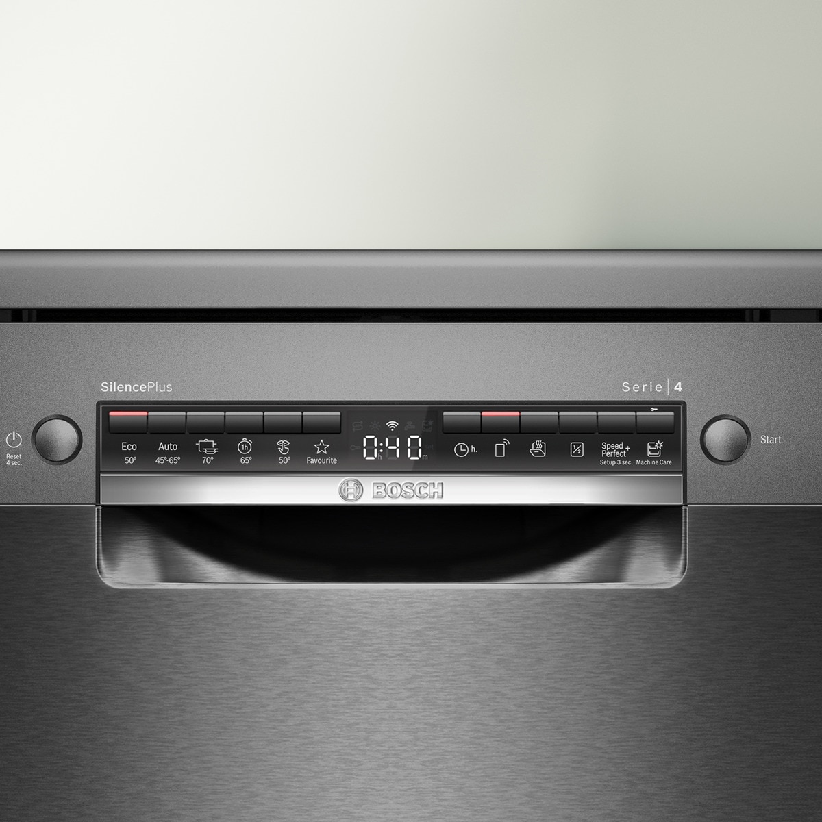Lavavajillas Bosch 14 servicios, Bandeja para cubiertos, 60 cm - SMS4EMC06E Black Inox-5
