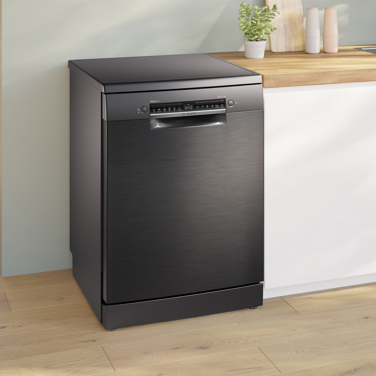 Lavavajillas Bosch 14 servicios, Bandeja para cubiertos, 60 cm - SMS4EMC06E Black Inox-3