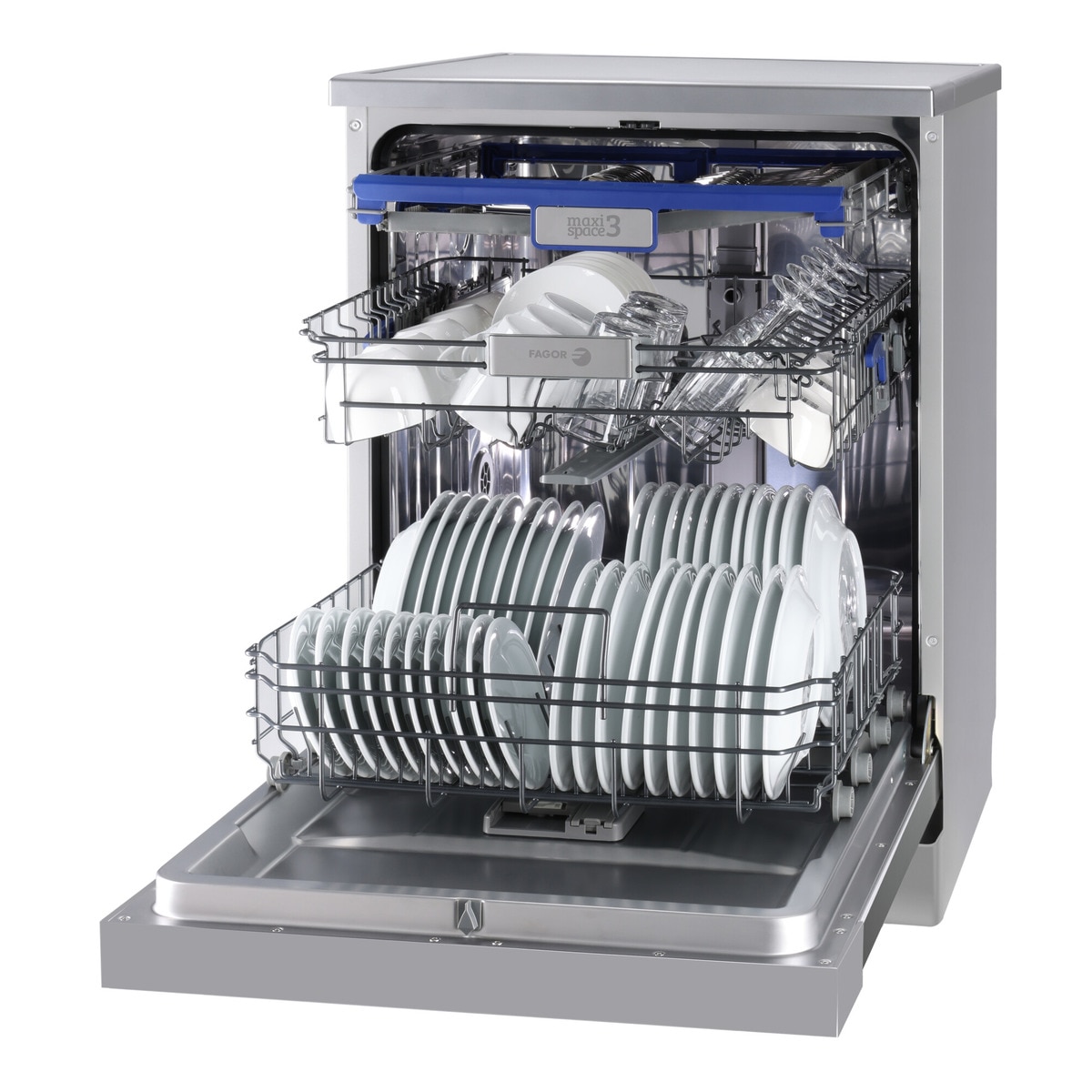 Lavavajillas Fagor 14 servicios, Bandeja para cubiertos, 60 cm - 4LVF-635ADX Inox-7